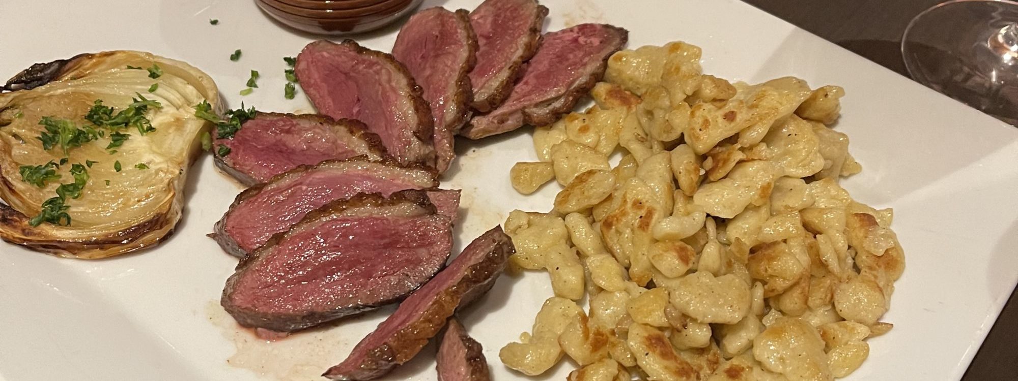 IMG_9482 2000X750 | O'berge du parc Que manger avec des spaetzles dans un restaurant alsacien ? Colmar